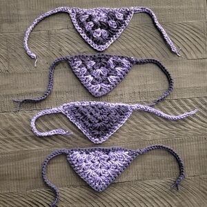 Handmade Crochet Pet Bandanas